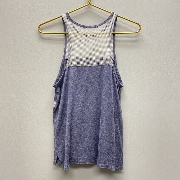 Townsen Gecko Sleeveless‎ Top SIZE XS Sheer Mesh Stripe Tank Top Blue White - Picture 4 of 9
